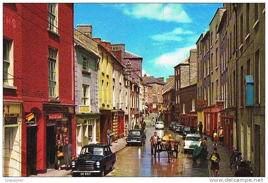 WEXFORD- STEET In WEXFORD TOWN -  Cpsm écrite 1987 Avec Timbre-   PAYPAL FREE - Wexford