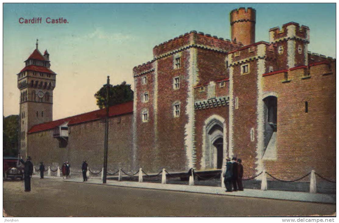 Wales-Postcard 1928-Cardiff Castle - Glamorgan