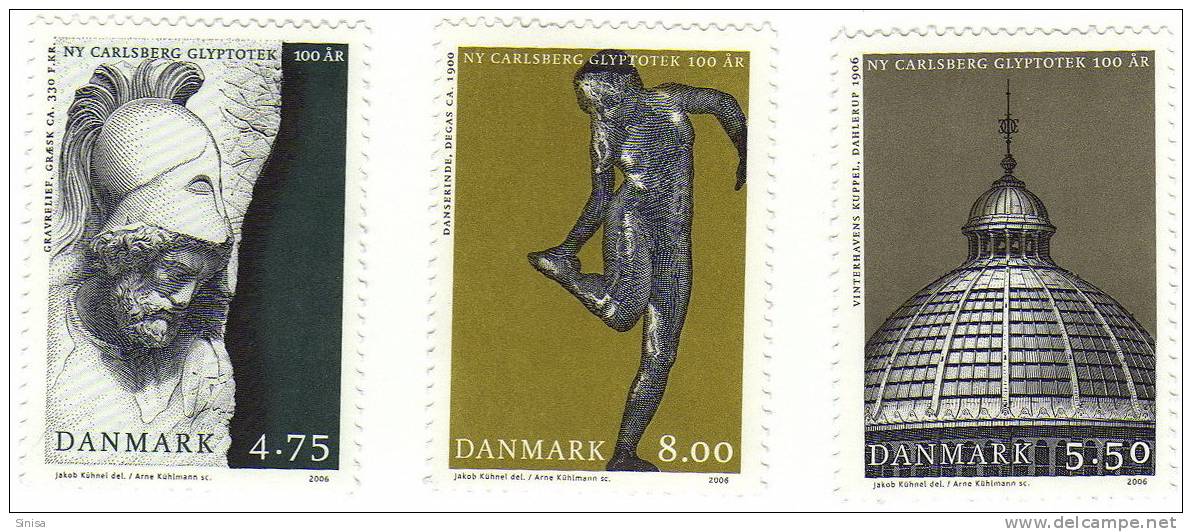 Denmark / Art / Carlsberg Glyptotec - Unused Stamps