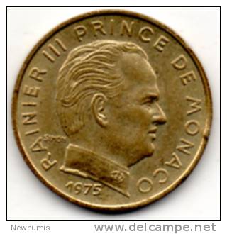 MONACO 10 CENTIMES 1975 - 1960-2001 Nouveaux Francs