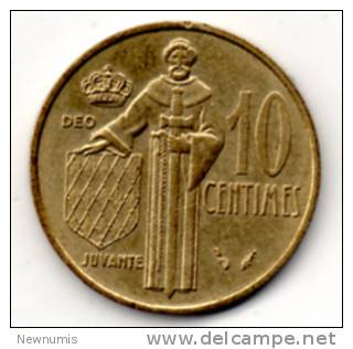 MONACO 10 CENTIMES 1975 - 1960-2001 Neue Francs