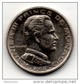 MONACO 1/2 FRANCO 1968 - 1960-2001 New Francs