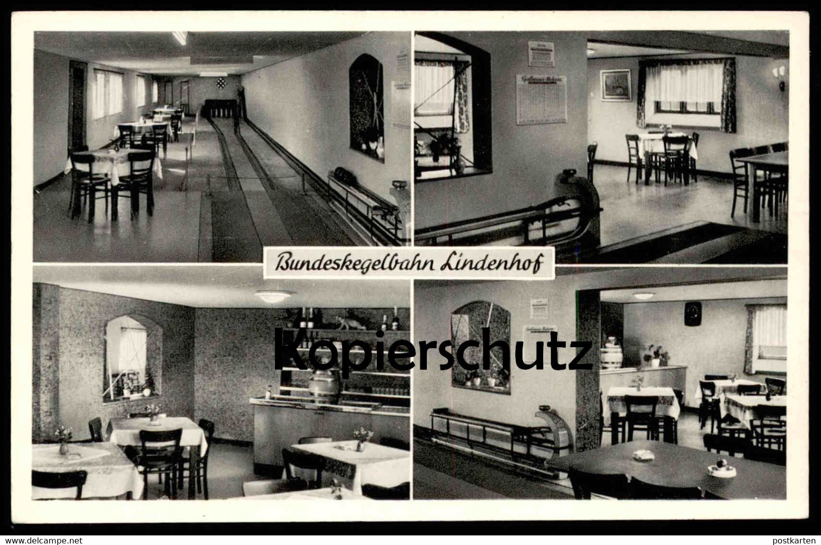 ALTE POSTKARTE WARSTEIN BUNDESKEGELBAHN LINDENHOF Kegel Kegeln Jeu De Quilles Quille Ninepins Ansichtskarte Cpa Postcard - Warstein