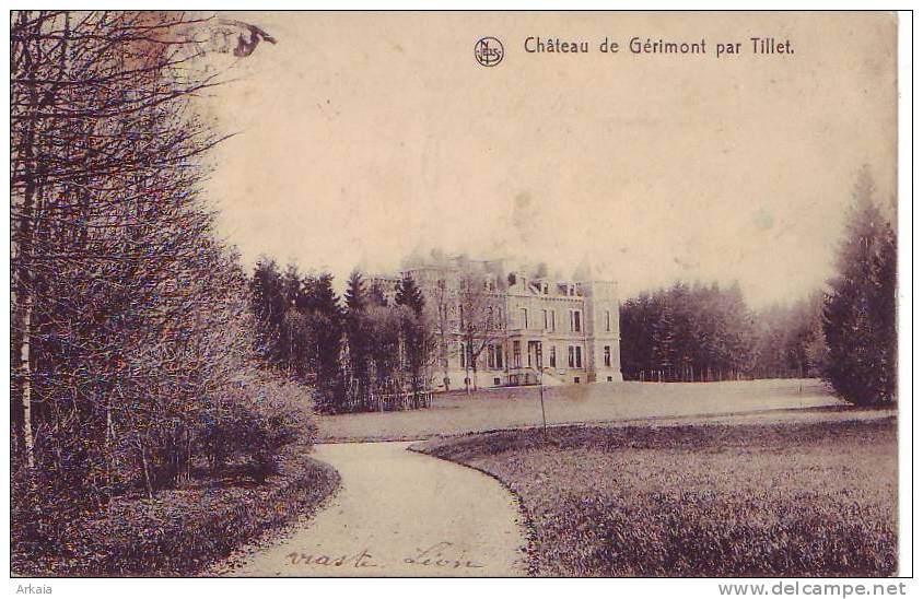 TILLET = Château De Gérimont (Nels) 1913 - Sonstige & Ohne Zuordnung