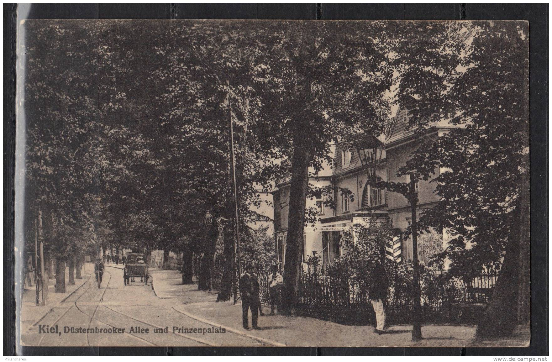 KIEL CPA 1917 Dusternbrooker Allee Und Prinzenpalais - Kiel