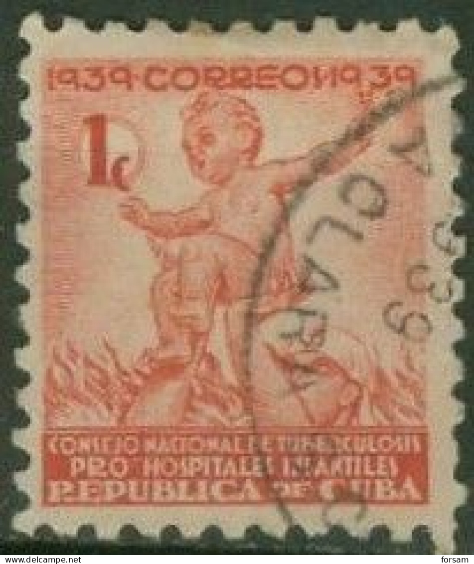 CUBA..1939..Michel # 2...used...Zwangszuschlagsmarken. - Gebruikt