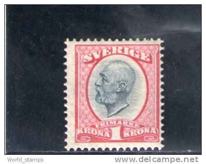 SUEDE 1891 * - Unused Stamps