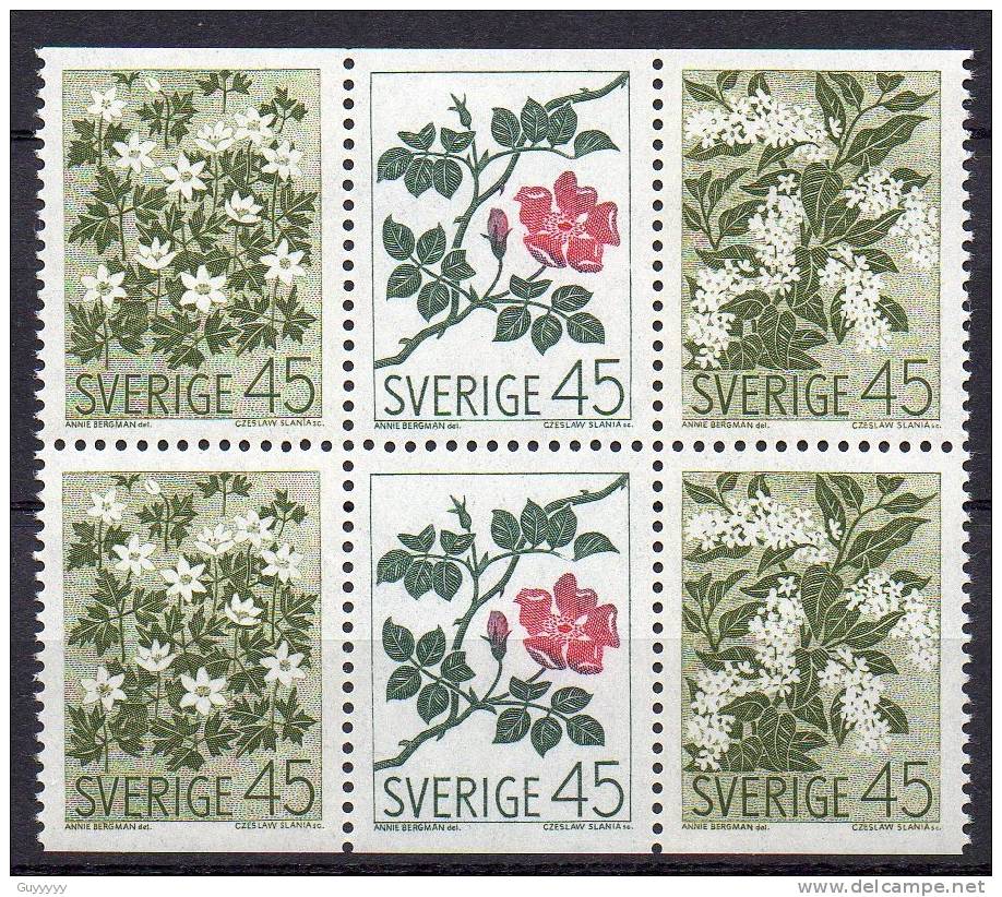 Suède 1968 - Yvert N° 590 à 594 **  46 Timbres, Combinaisons Différentes - Neufs