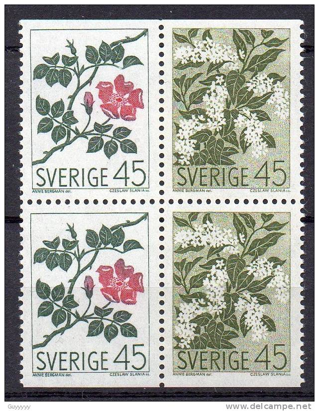 Suède 1968 - Yvert N° 590 à 594 **  46 Timbres, Combinaisons Différentes - Neufs