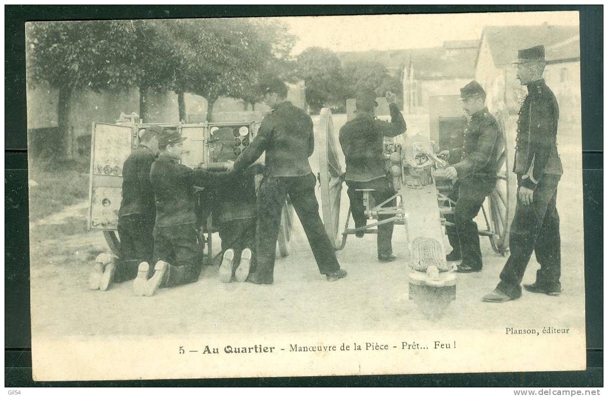 Au Quartier - Manoeuvre De La Pièce -  Prèt ... FEU - Sd14 - Manoeuvres