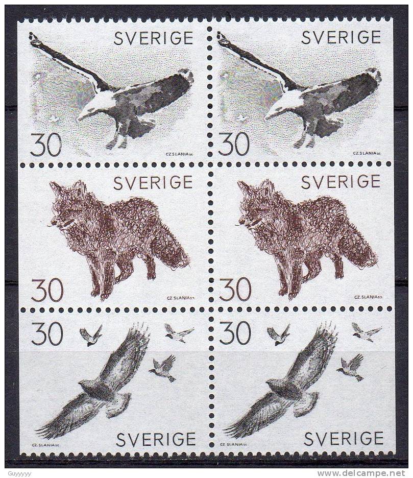 Suède 1968 - Yvert N° 604 à 608 **  32 Timbres, Combinaisons Différentes - Neufs