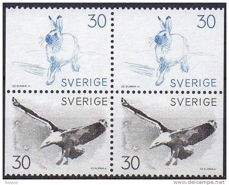 Suède 1968 - Yvert N° 604 à 608 **  32 Timbres, Combinaisons Différentes - Neufs
