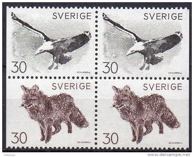 Suède 1968 - Yvert N° 604 à 608 **  32 Timbres, Combinaisons Différentes - Neufs