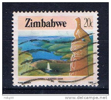 ZW+ Simbabwe 1985 Mi 320 Staudamm - Zimbabwe (1980-...)