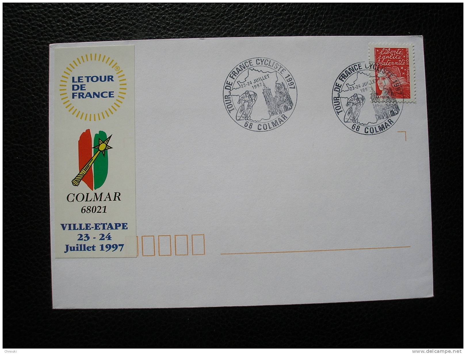 Cachet Temporaire Tour De France Cycliste - COLMAR - 1997 - Vinos Y Alcoholes