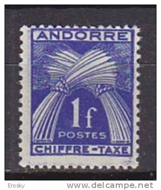 K2264 - ANDORRE FR TAXE Yv N°24 * - Unused Stamps