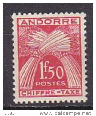 K2265 - ANDORRE FR TAXE Yv N°25 * - Unused Stamps