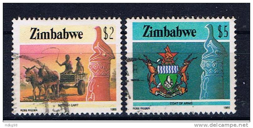 ZW Simbabwe 1985 Mi 329-30 - Zimbabwe (1980-...)