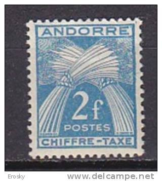 K2266 - ANDORRE FR TAXE Yv N°26 * - Unused Stamps