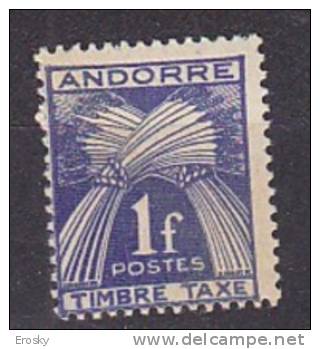 K2270 - ANDORRE FR TAXE Yv N°33 * - Unused Stamps