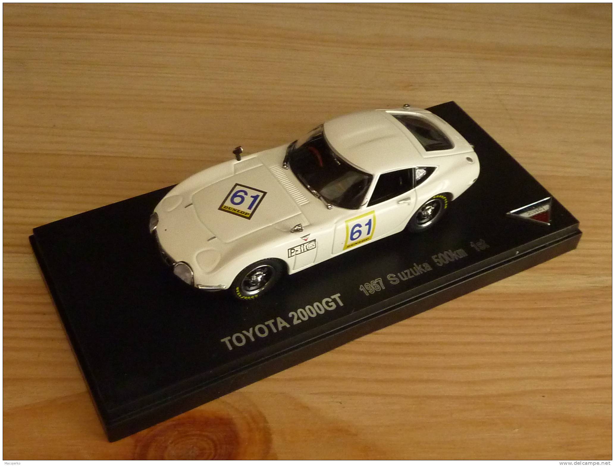 Kyosho 03032B, Toyota 2000 GT Suzuka 500km 1st 1967 #61, 1:43 - Kyosho