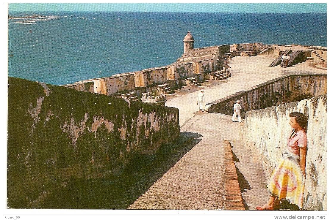 Carte Postale, Puerto Rico, Porto Rico, San Juan Harbour, Forteresse - Puerto Rico