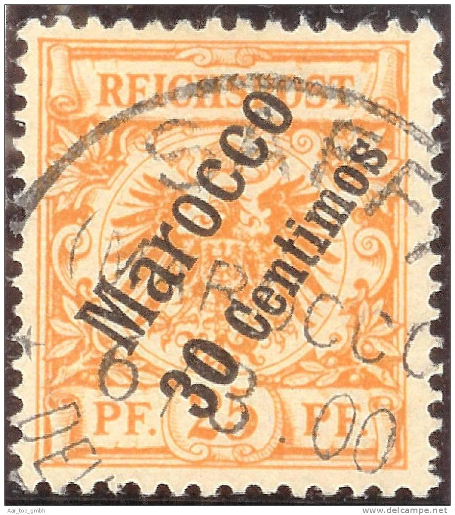 Deutsche Post In Maroko 1899- Mi#5 Gestempelt SAFFI 1900-03-06 Signiert - Deutsche Post In Marokko