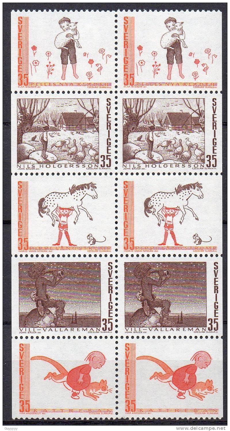 Suède 1969 - Yvert N° 634 à 640, 634a à 640a & C634 ** - Neufs