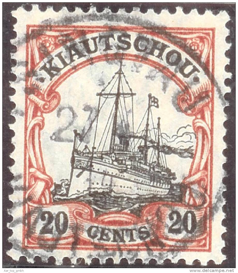 Deutsche Post In Kiautschou 1905- Mi#32a Vollstemepl Tsingtau 1910-04-27 - Kiaochow