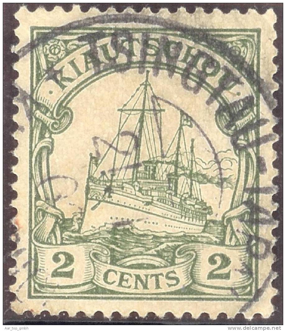 Deutsche Post In Kiautschou 1905- Mi#19 Vollstempel Tsingtau-Taputou - Kiauchau