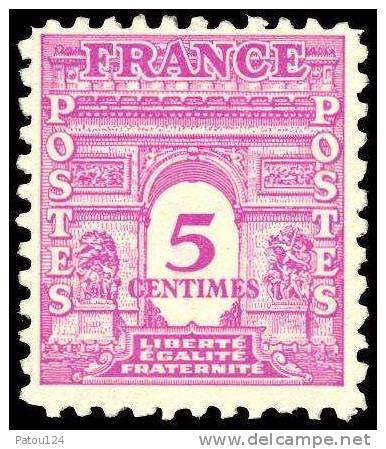 620 à 629** Série Arc De Triomphe De L´Etoile. - 1944-45 Triumphbogen