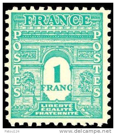 620 à 629** Série Arc De Triomphe De L´Etoile. - 1944-45 Arco Di Trionfo