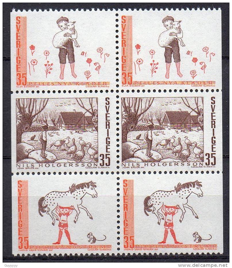 Suède 1969 - Yvert N° 636 à 640 ** - Neufs