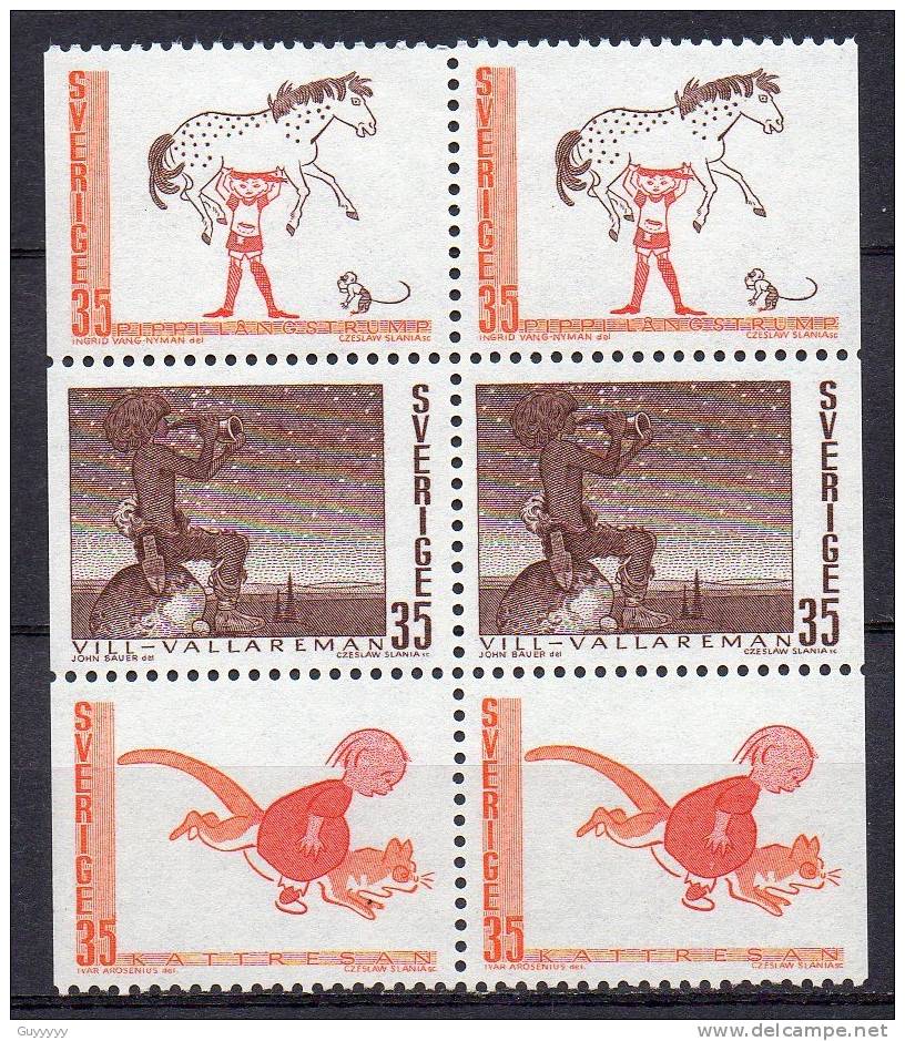 Suède 1969 - Yvert N° 636 à 640 ** - Neufs