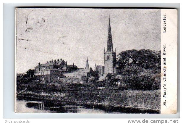 Postmark - Leicester Duplex Date Stamp - 1905 - On Postcard - Covers & Documents