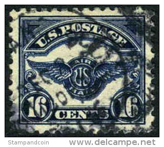 US C5 XF Used 16c Airmail Of 1923 - 1a. 1918-1940 Gebraucht