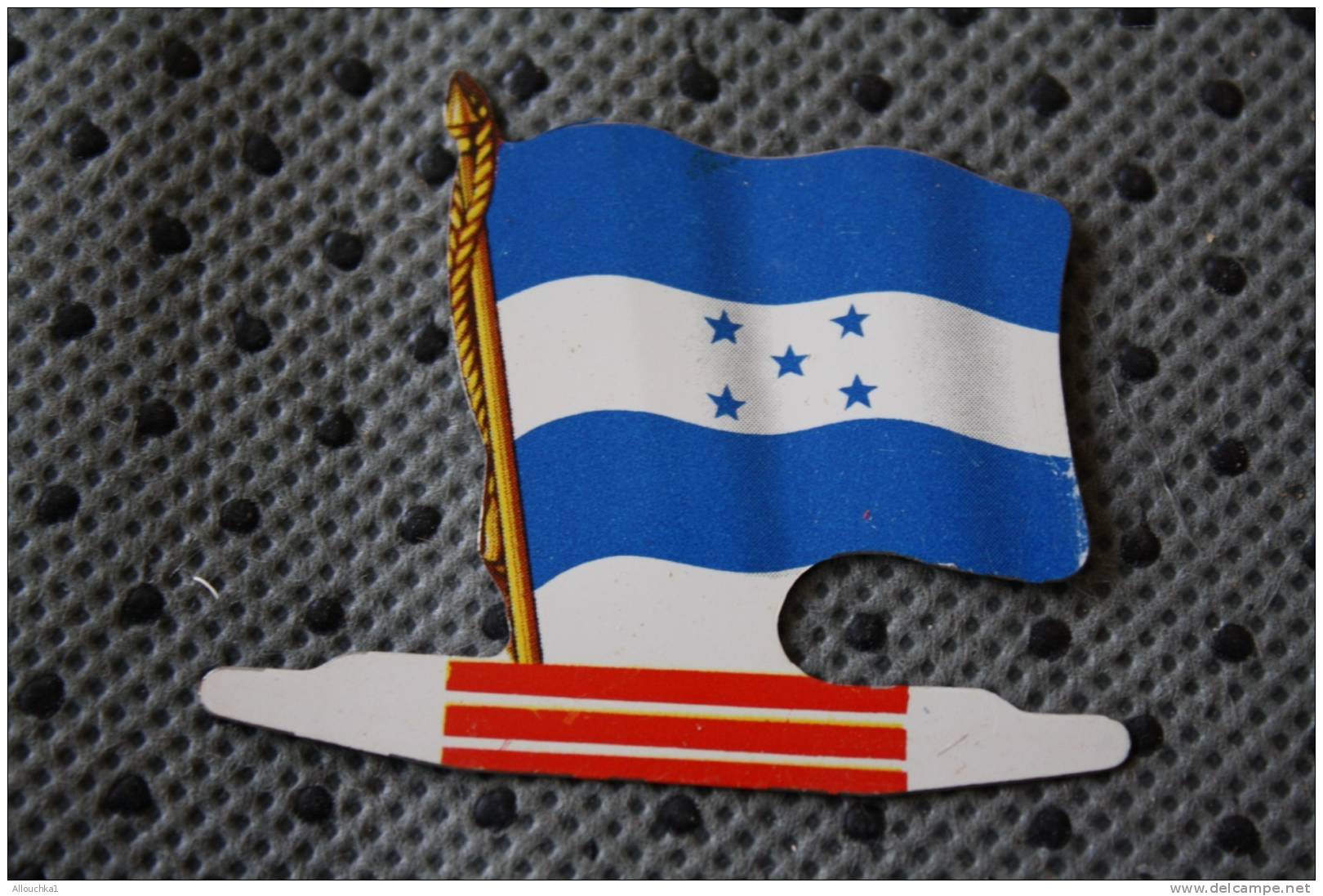 HONDURAS  DRAPEAU FLAG BANDIERA &Sigma;&Eta;&Mu;&Alpha;&Iota;&Alpha; FLAGGA-TOLE PLIABLE-PUB L'ALSACIENNE BISCUIT REPLIE - Andere & Zonder Classificatie