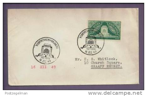 SOUTH AFRICA UNION 1949  Addressed Cover Voortrekker Movement 218 F3121 - Covers & Documents