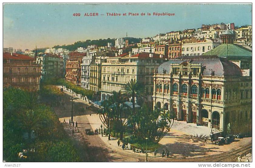 ALGER - Théâtre Et Place De La République (Ed. L Et Y, Alger, 499) - Alger