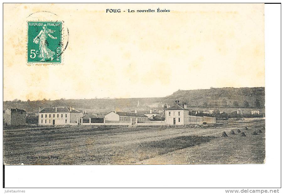 54 FOUG LES NOUVELLES ECOLES CPA 1914  BON ETAT - Foug