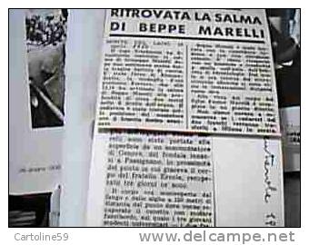 RICORDO GIUSEPPE  ETTORE MARELLI FIGLI DI FERMO TRAGICA CACCIA  MONTE DEL LAGO 1960 DG8069 - Devotieprenten