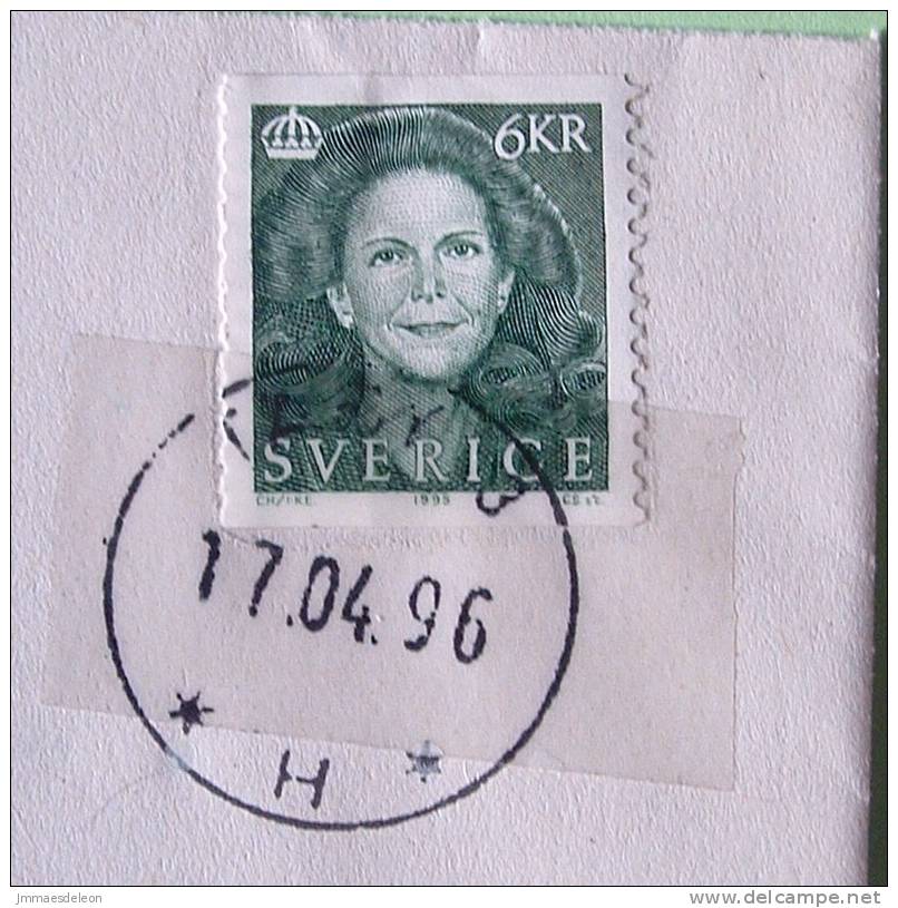 Sweden 1996 Cover To England UK - Queen Silvia - Lettres & Documents