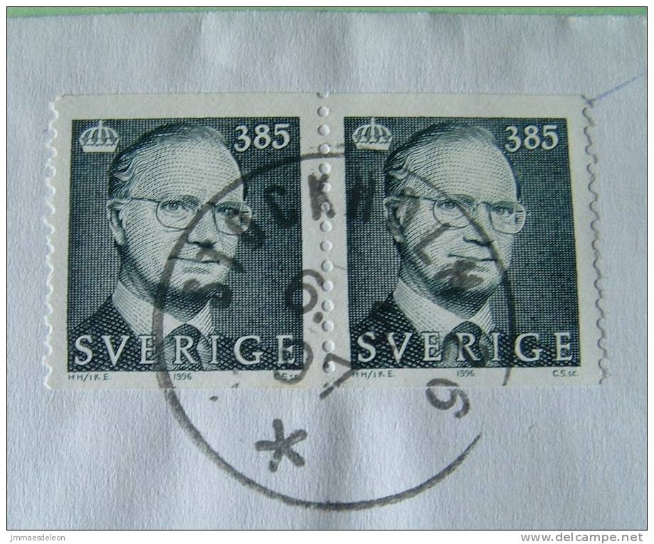 Sweden 1997 Cover To Praha Czech - King Carl XVI - Covers & Documents