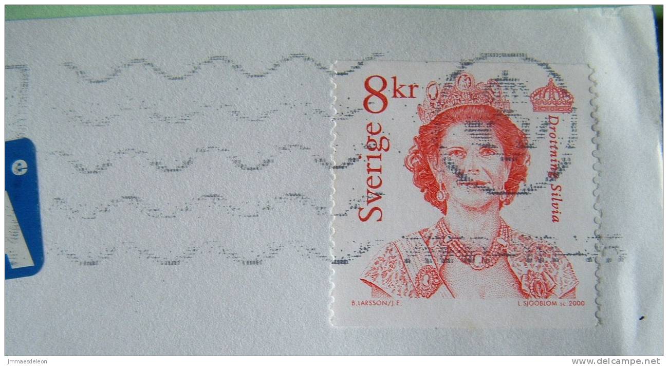 Sweden 2000 Cover To New York USA - Queen Silvia - Lettres & Documents
