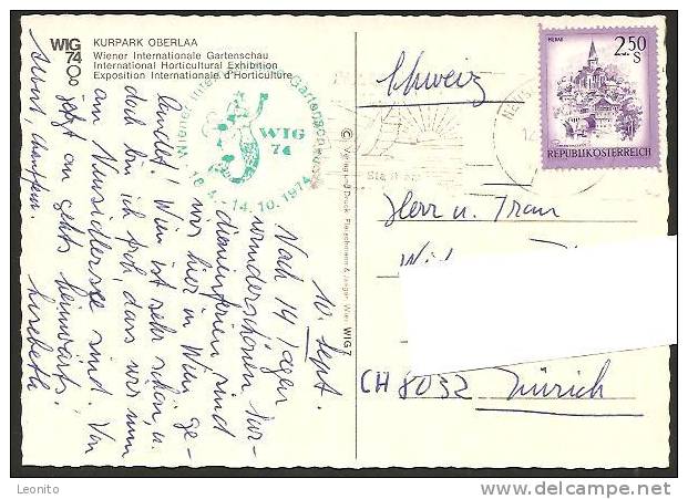 Wien Internationale Gartenschau Horticulture Stempel ! WIG 1974 - Sonstige & Ohne Zuordnung