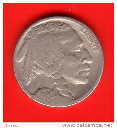 **** USA  - ETATS-UNIS  - FIVE - 5 CENTS 1936 INDIAN HEAD AND BUFFALO - Nickel **** EN ACHAT IMMEDIAT !!! - 1913-1938: Buffalo