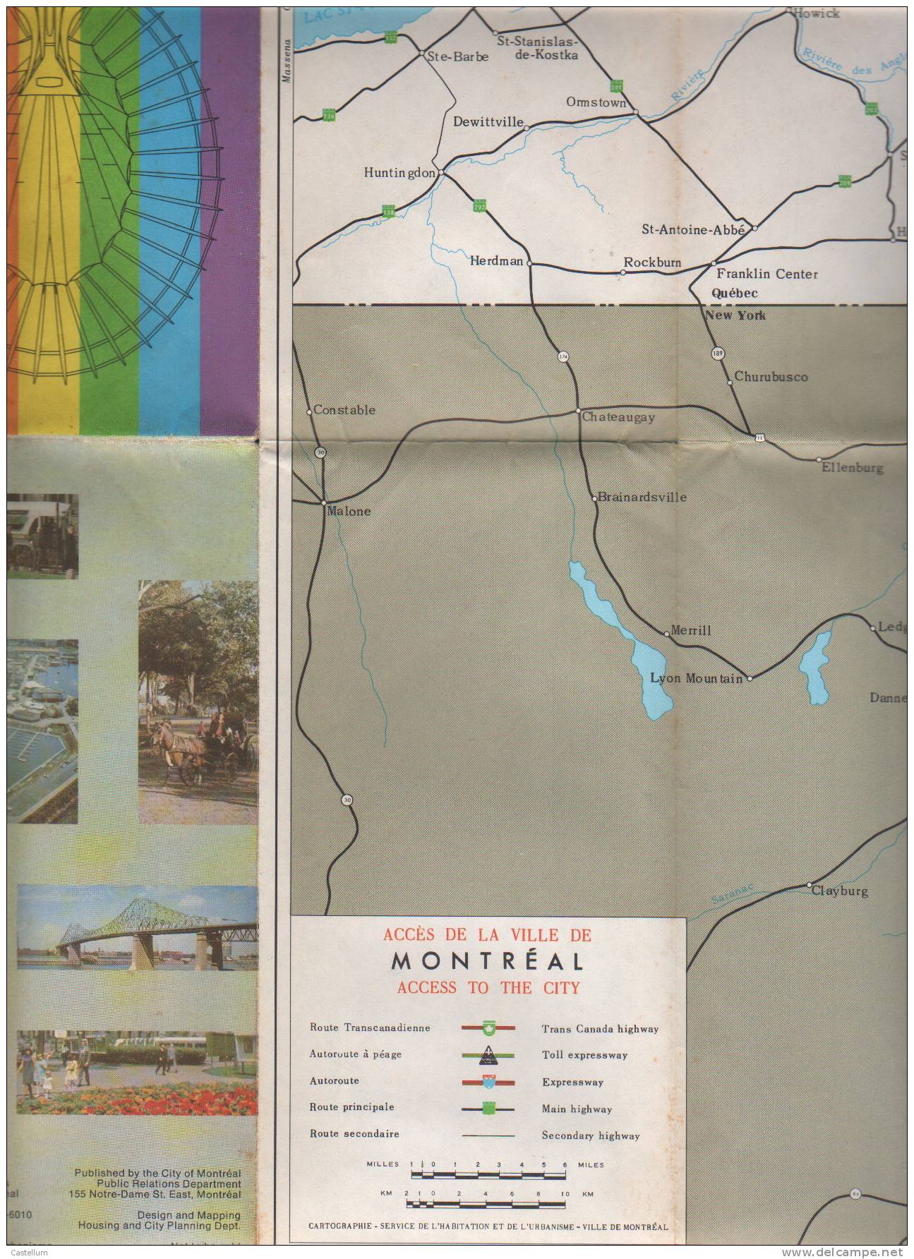 Carte Routiere De MONTREAL-1976 - Strassenkarten