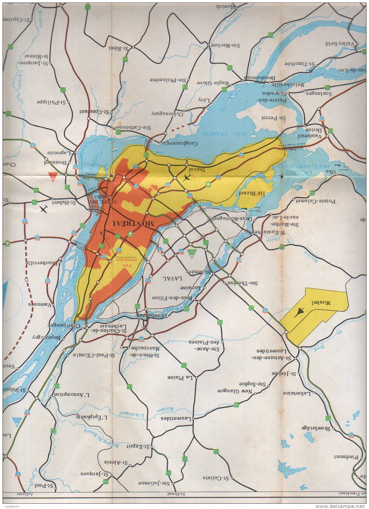 Carte Routiere De MONTREAL-1976 - Strassenkarten