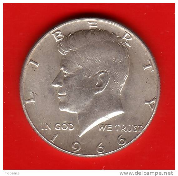 **** USA  - ETATS-UNIS  - HALF DOLLAR 1966  KENNEDY - SILVER - ARGENT **** EN ACHAT IMMEDIAT !!! - 1964-…: Kennedy