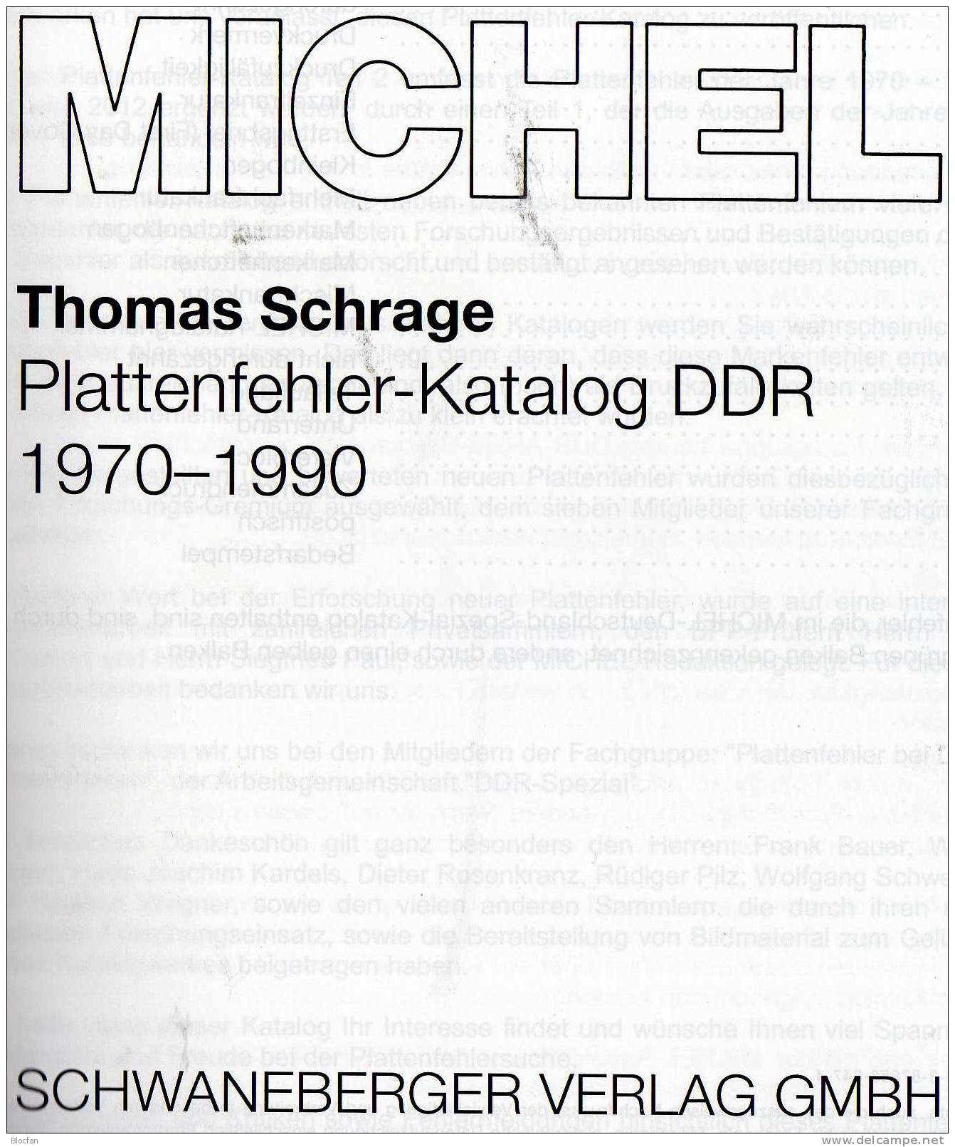 MICHEL DDR Plattenfehler Katalog Teil 1970 Bis 1990 Neu 40€ Aktuelle Stand Der Forschung 4 Bewertungen Im Spezialkatalog - Andere & Zonder Classificatie